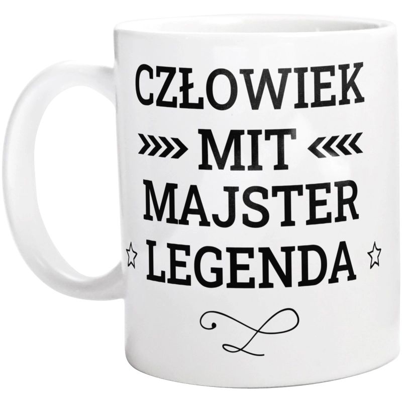 Majster Mit Legenda Człowiek - Kubek Biały