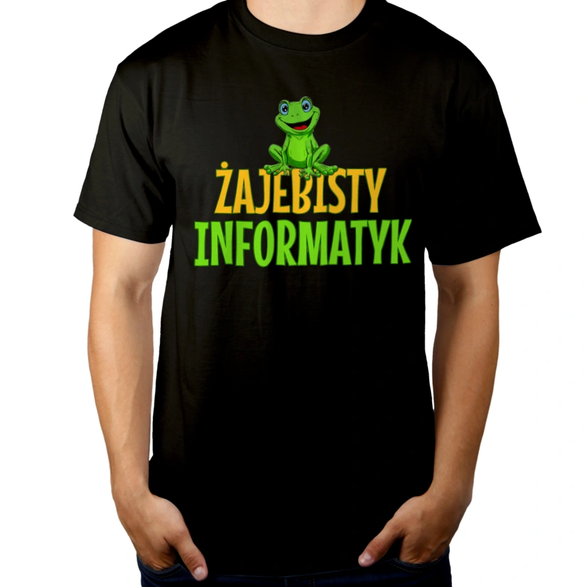 Żajebisty Informatyk - Męska Koszulka Czarna