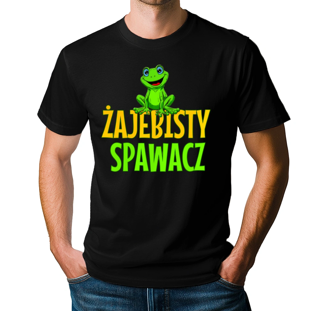 Żajebisty Spawacz - Męska Koszulka Czarna