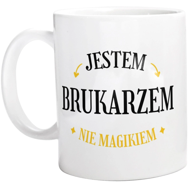 Jestem Brukarzem Nie Magikiem - Kubek Biały