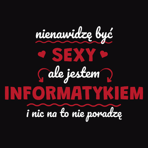 Sexy Informatyk - Męska Bluza Czarna