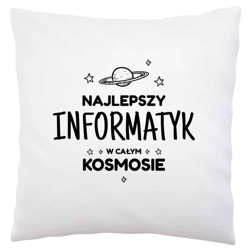 Najlepszy Informatyk W Kosmosie - Poduszka Biała