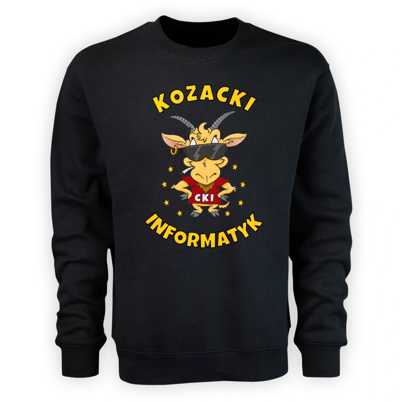 Kozacki Informatyk - Męska Bluza Czarna