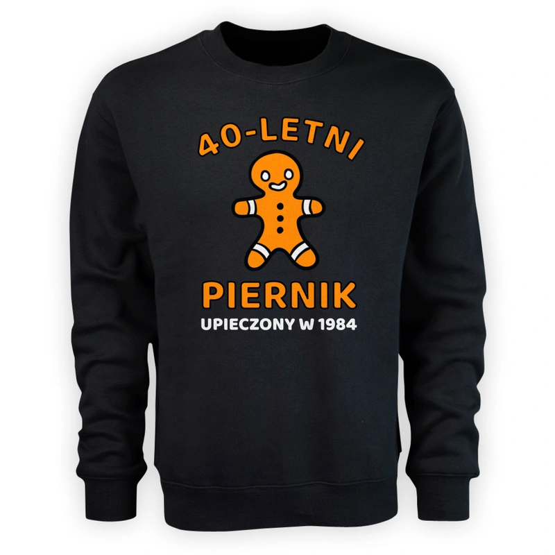 40 Letni Piernik Rok 1983 Urodziny - Męska Bluza Czarna