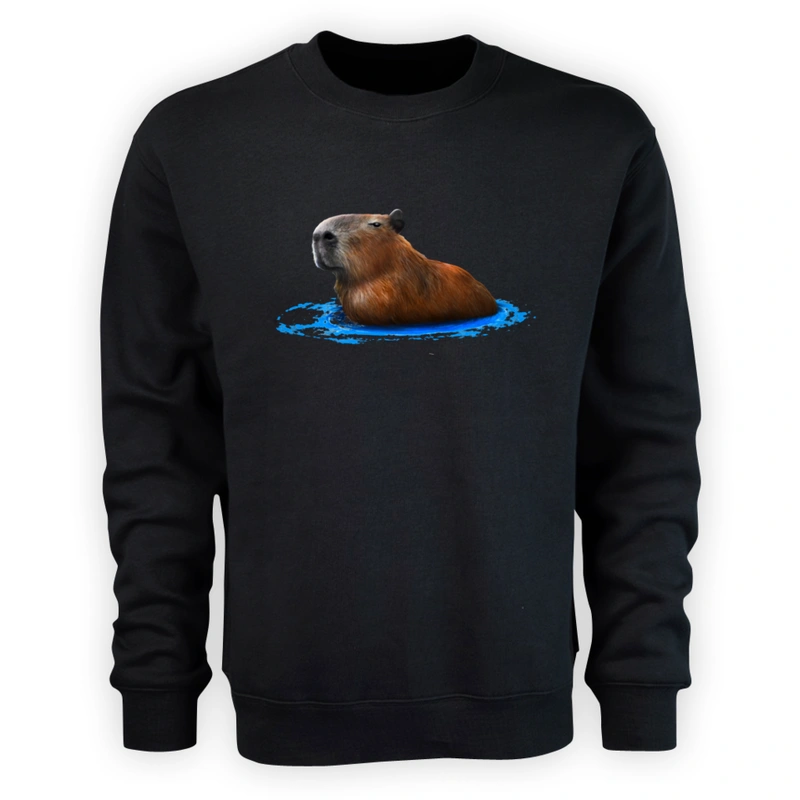 Kapybara Pływająca Kapibara - Męska Bluza Czarna