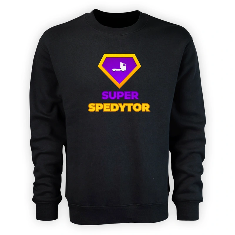 Super Spedytor - Męska Bluza Czarna