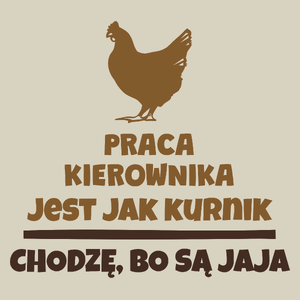 Praca Kierownika Jest Jak Kurnik - Torba Na Zakupy Natural