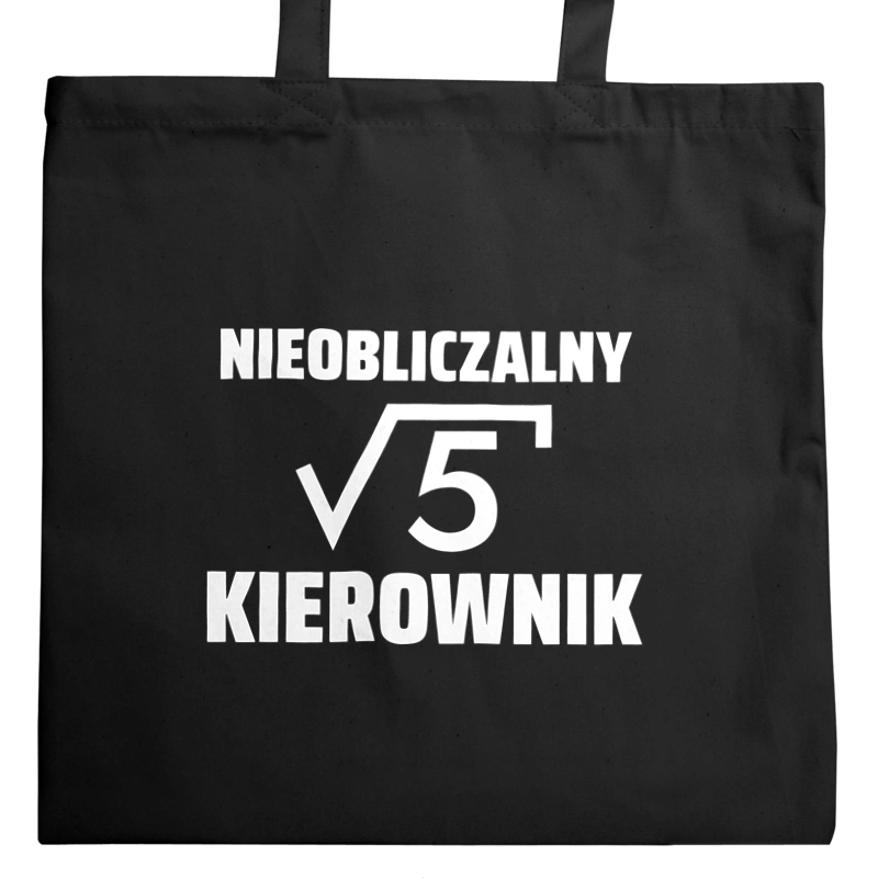 Nieobliczalny Kierownik - Torba Na Zakupy Czarna