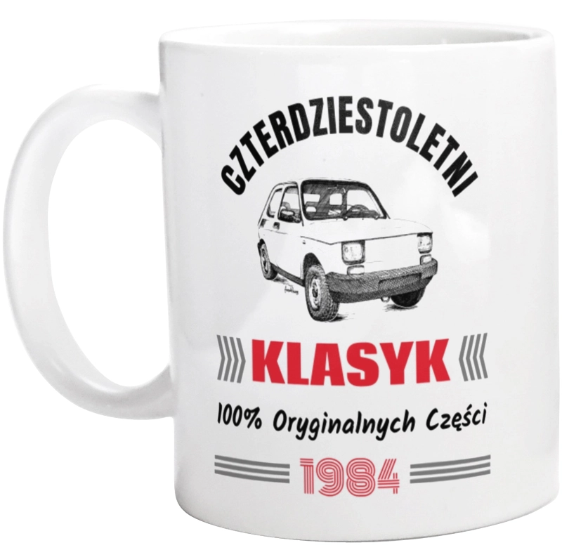 1983 Rok Urodzenia Urodziny 40 - Kubek Biały