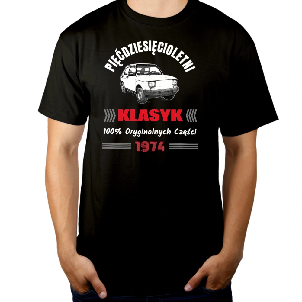 50 Letni Klasyk 1973 Rok - Męska Koszulka Czarna