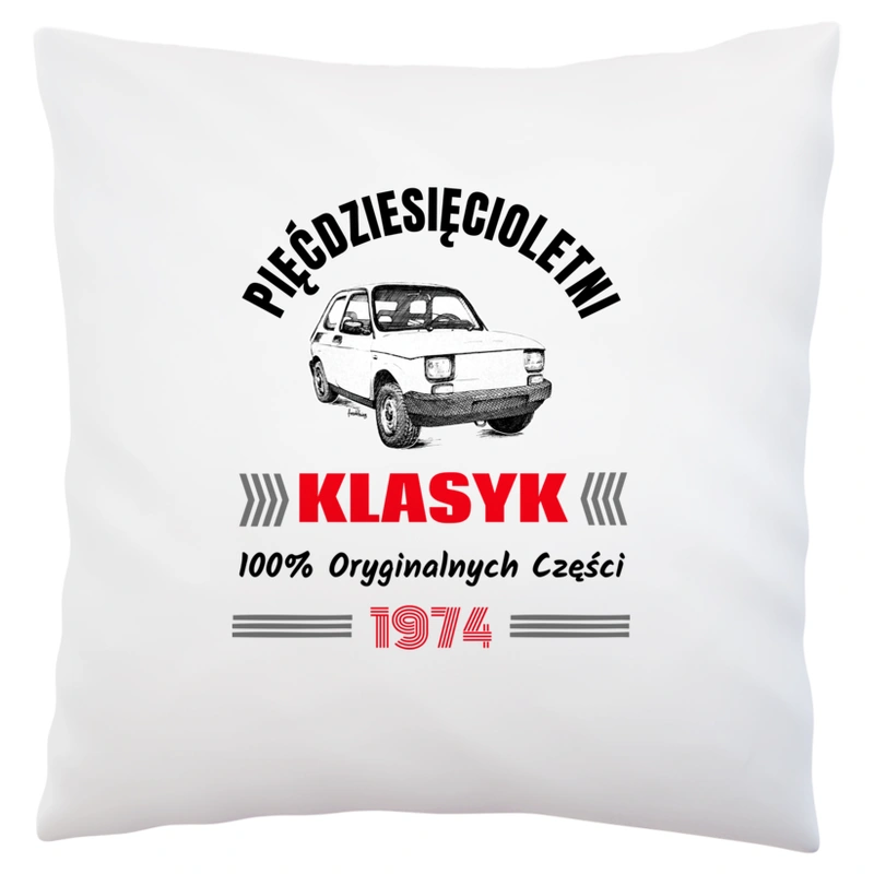 50 Letni Klasyk 1973 Rok - Poduszka Biała