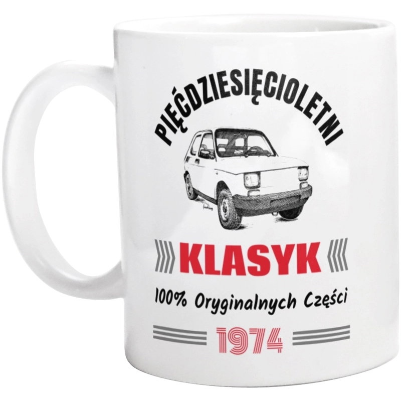 50 Letni Klasyk 1973 Rok - Kubek Biały