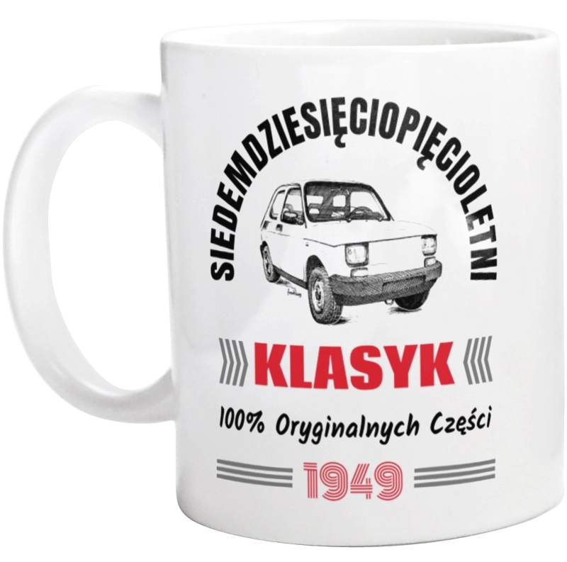 75 Letni Klasyk 1948 Rok - Kubek Biały