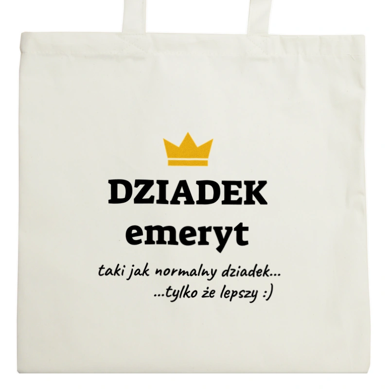 Dziadek Emeryt Lepszy - Torba Na Zakupy Natural