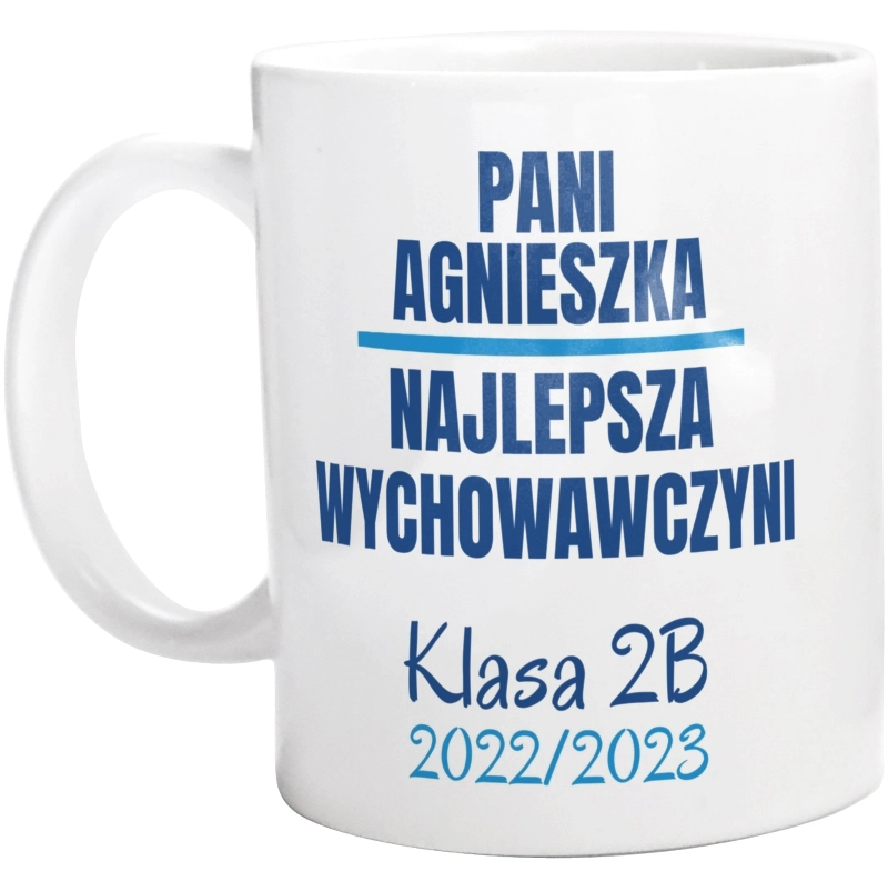 Najlepsza Wychowawczyni Prezent od Klasy - Kubek Biały