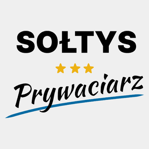 Sołtys Prywaciarz - Męska Koszulka Biała