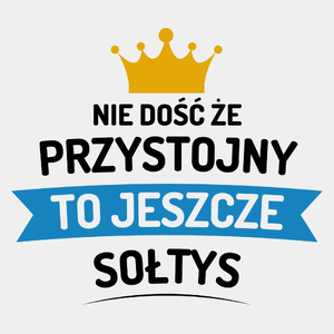 Przystojny Sołtys - Męska Koszulka Biała