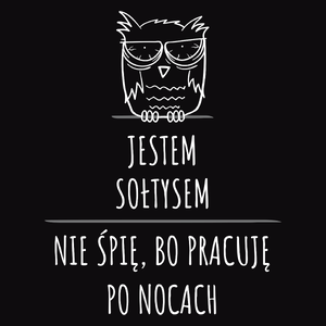 Jestem Sołtysem Pracuję Po Nocach - Męska Bluza Czarna