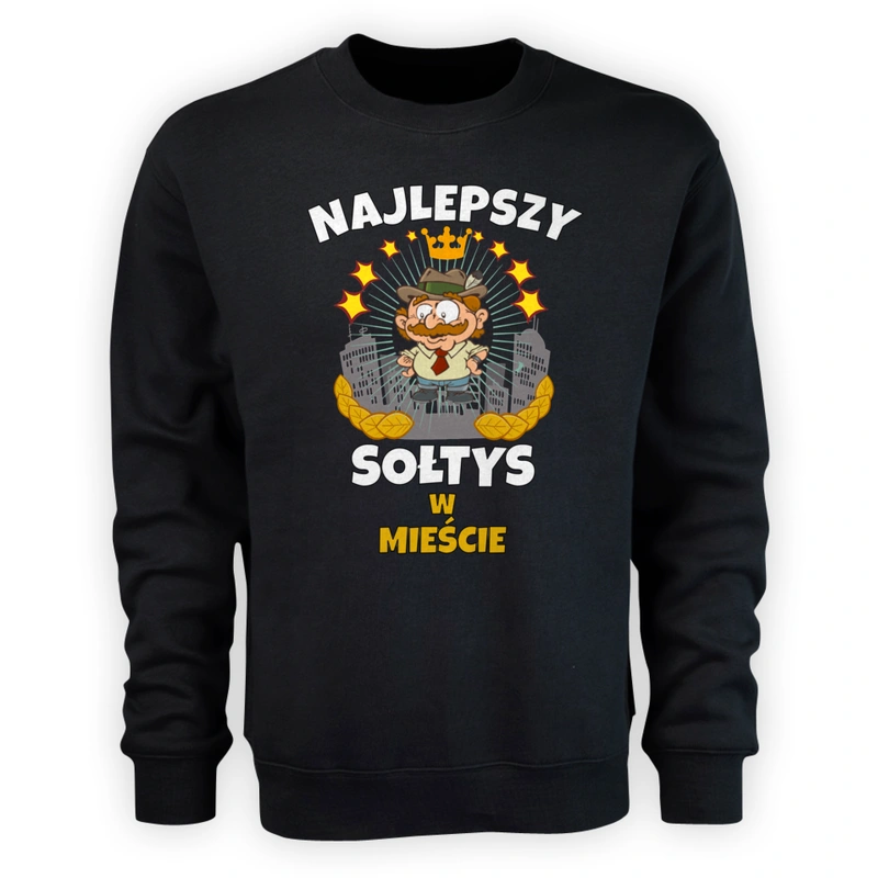 Najlepszy Sołtys W Mieście - Męska Bluza Czarna