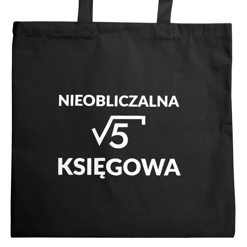 Nieobliczalna Księgowa - Torba Na Zakupy Czarna