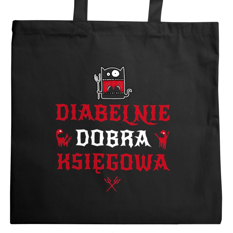 Diabelnie Dobra Księgowa - Torba Na Zakupy Czarna