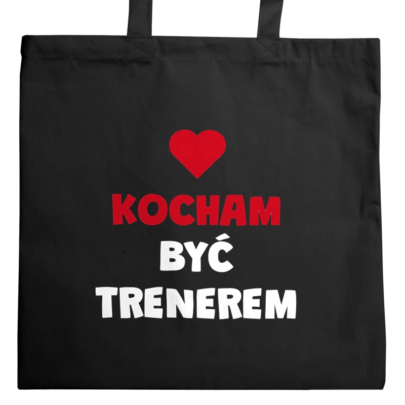 Kocham Być Trenerem - Torba Na Zakupy Czarna