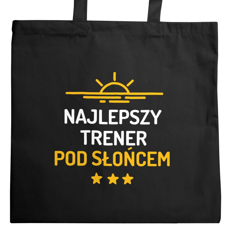 Najlepszy Trener Pod Słońcem - Torba Na Zakupy Czarna