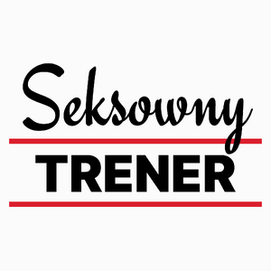 Seksowny Trener - Poduszka Biała