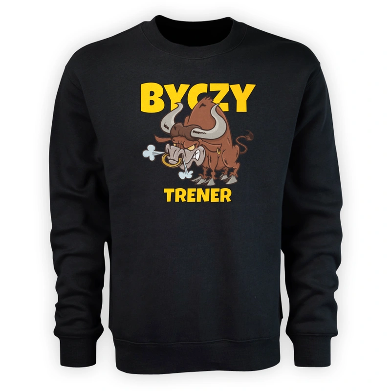 Byczy Trener - Męska Bluza Czarna