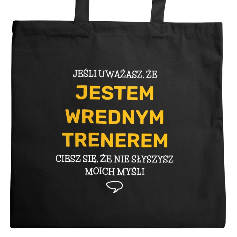 Wredny Trener - Torba Na Zakupy Czarna