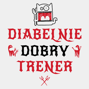 Diabelnie Dobry Trener - Męska Koszulka Biała