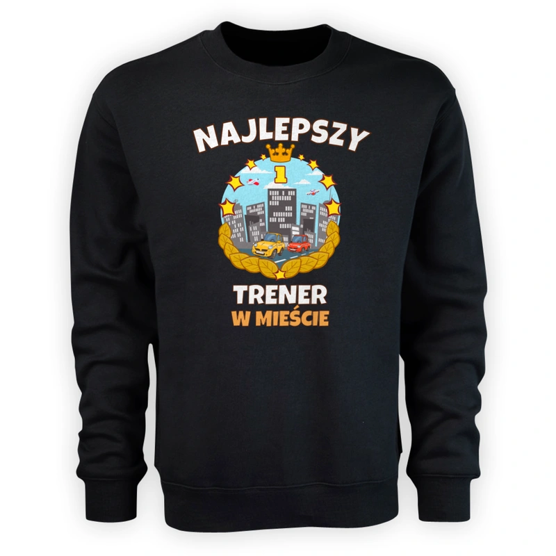 Najlepszy Trener W Mieście - Męska Bluza Czarna