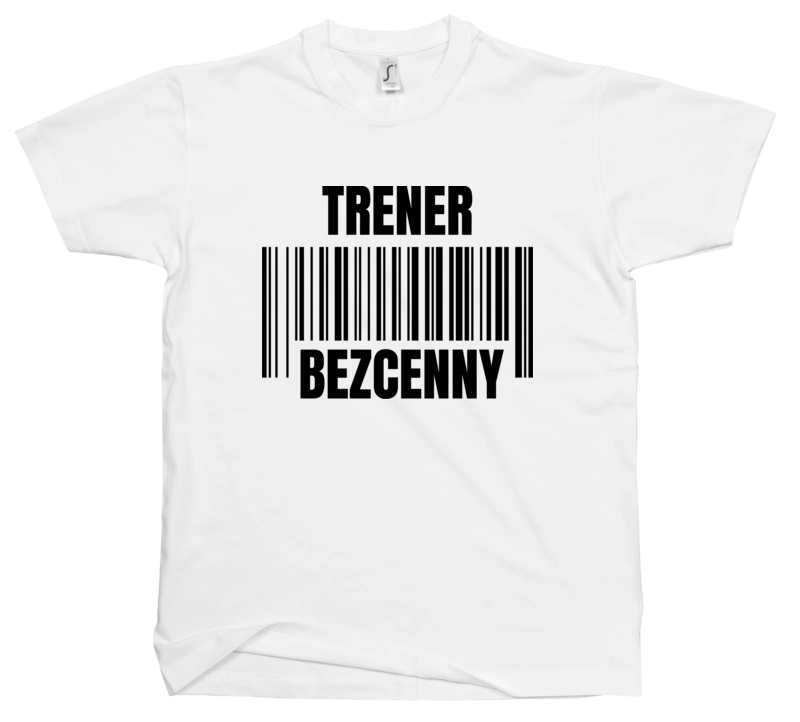 Trener Bezcenny - Męska Koszulka Biała