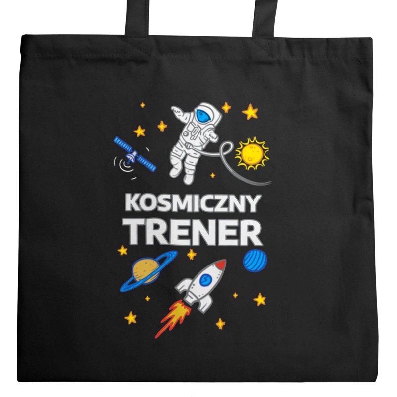 Kosmiczny Trener - Torba Na Zakupy Czarna