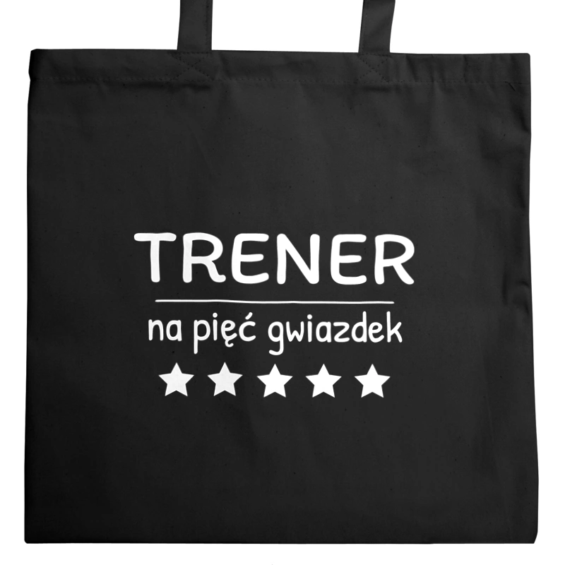 Trener Na 5 Gwiazdek - Torba Na Zakupy Czarna