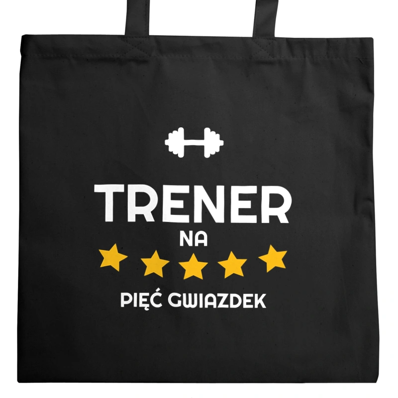 Trener Na 5 Gwiazdek - Torba Na Zakupy Czarna