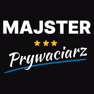 Majster Prywaciarz - Męska Bluza Czarna