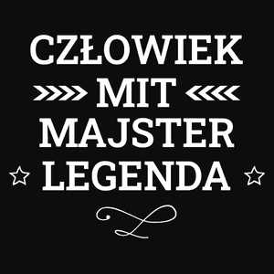 Majster Mit Legenda Człowiek - Męska Bluza z kapturem Czarna