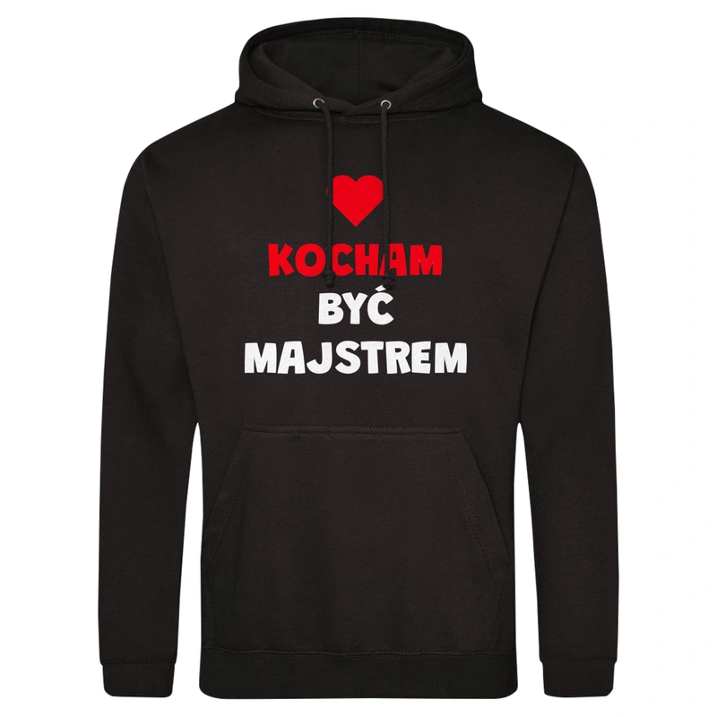 Kocham Być Majstrem - Męska Bluza z kapturem Czarna