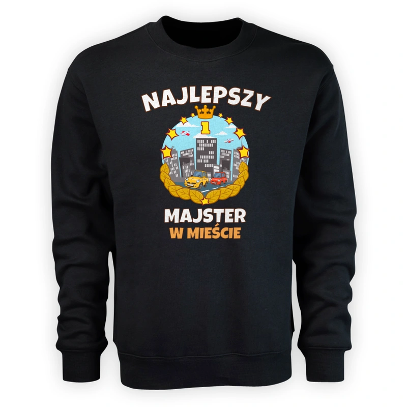 Najlepszy Majster W Mieście - Męska Bluza Czarna