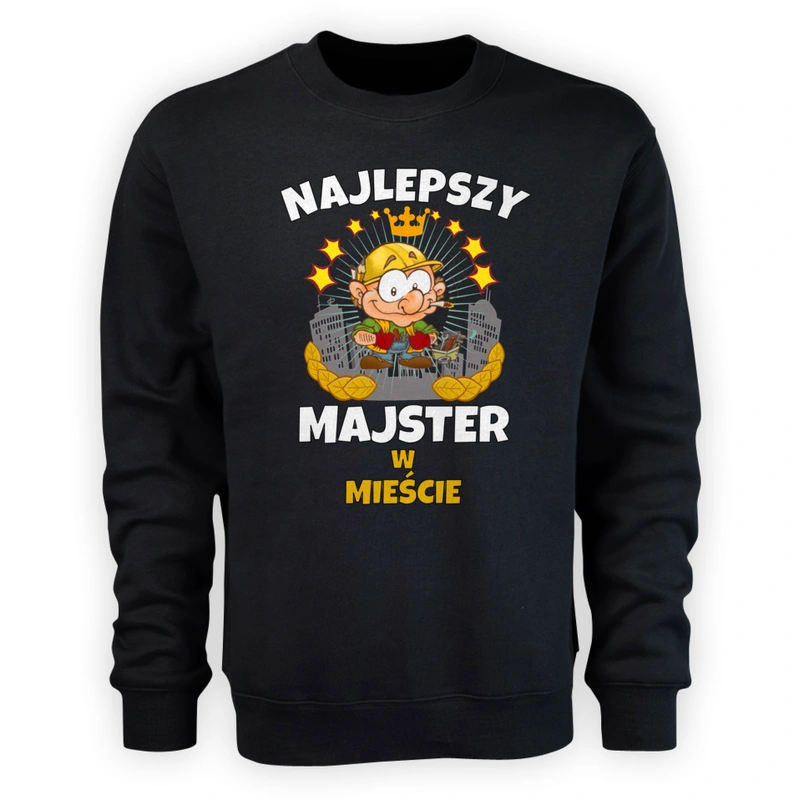 Najlepszy Majster W Mieście - Męska Bluza Czarna