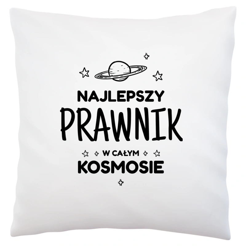 Najlepszy Prawnik W Kosmosie - Poduszka Biała