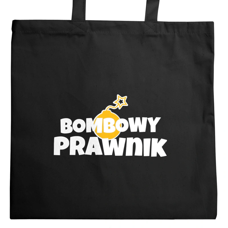 Bombowy Prawnik - Torba Na Zakupy Czarna