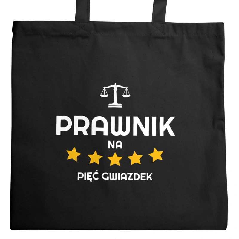 Prawnik Na 5 Gwiazdek - Torba Na Zakupy Czarna