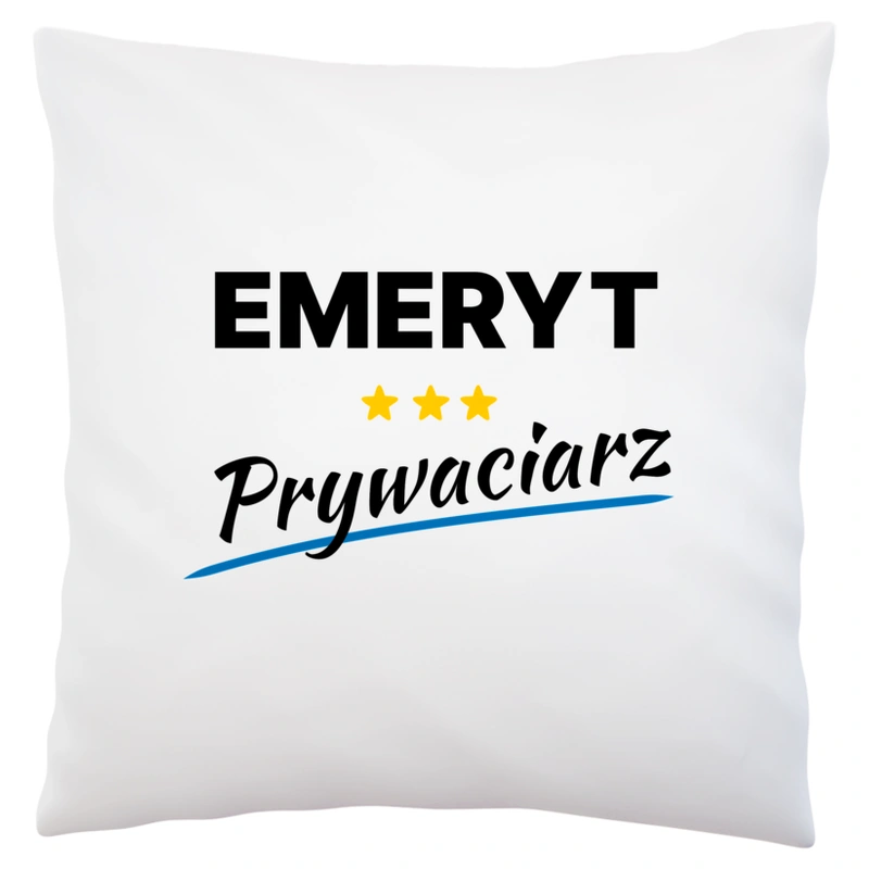 Emeryt Prywaciarz - Poduszka Biała