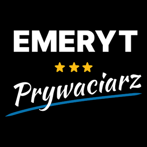 Emeryt Prywaciarz - Torba Na Zakupy Czarna