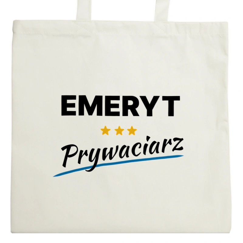 Emeryt Prywaciarz - Torba Na Zakupy Natural