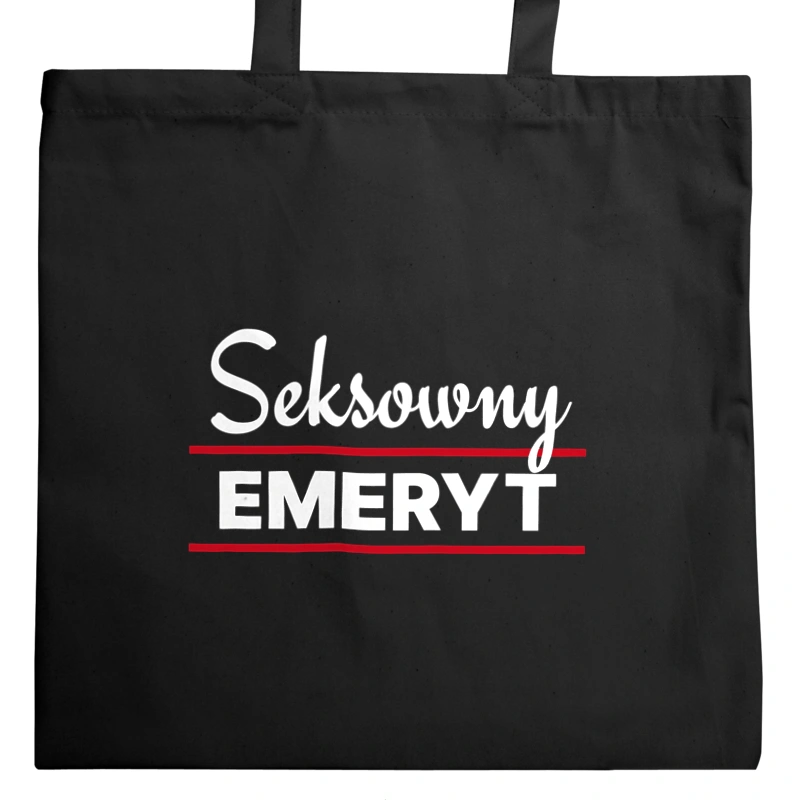 Seksowny Emeryt - Torba Na Zakupy Czarna