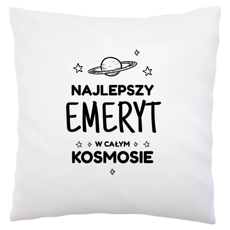 Najlepszy Emeryt W Kosmosie - Poduszka Biała