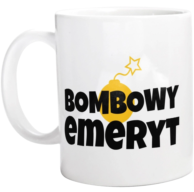 Bombowy Emeryt - Kubek Biały